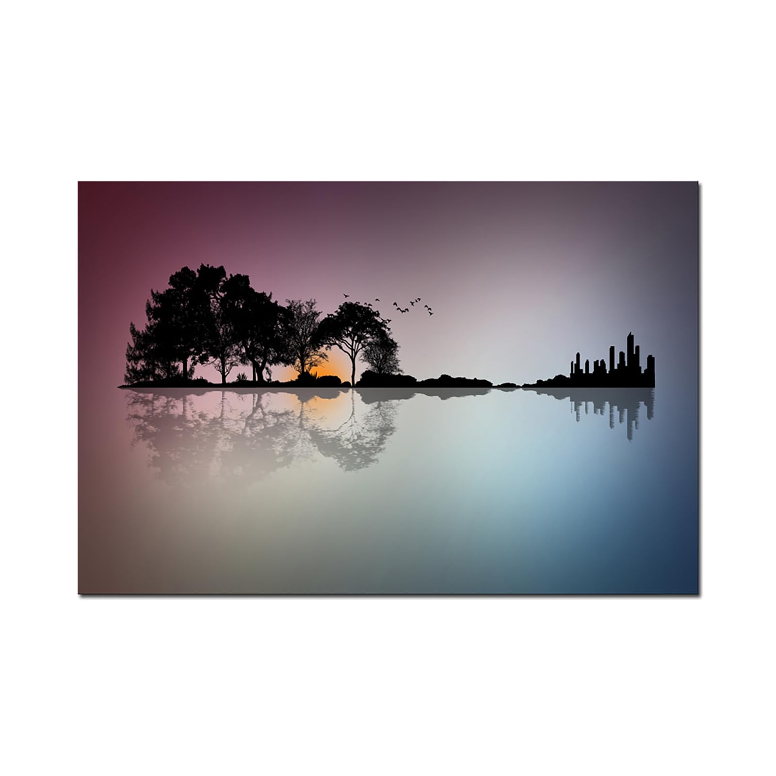 DZL Art A72681 Canvas Wall Art for Living Room Bathroom Wall Decor for Bedroom Kitchen Artwork Guitar Island Canvas Prints Man Cave Music Lover Gift