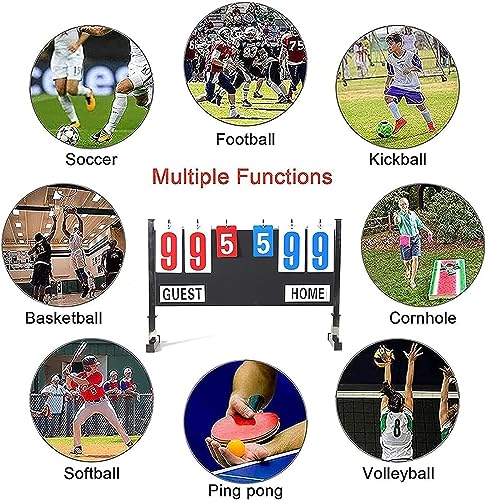 Marcador deportivo portátil 6 dígitos plegable miniatura 3