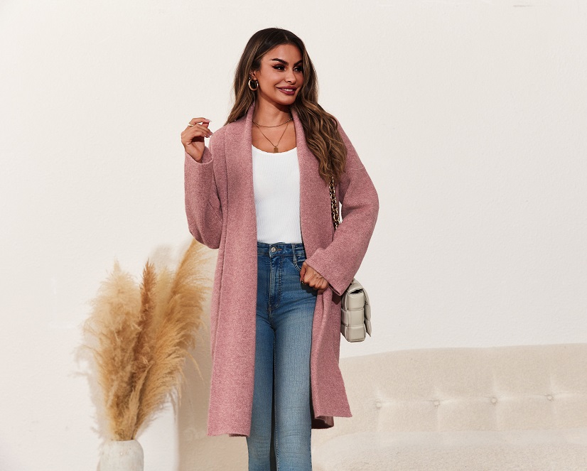 Saodimallsu Womens Long Cardigan Sweaters Chunky Open Front