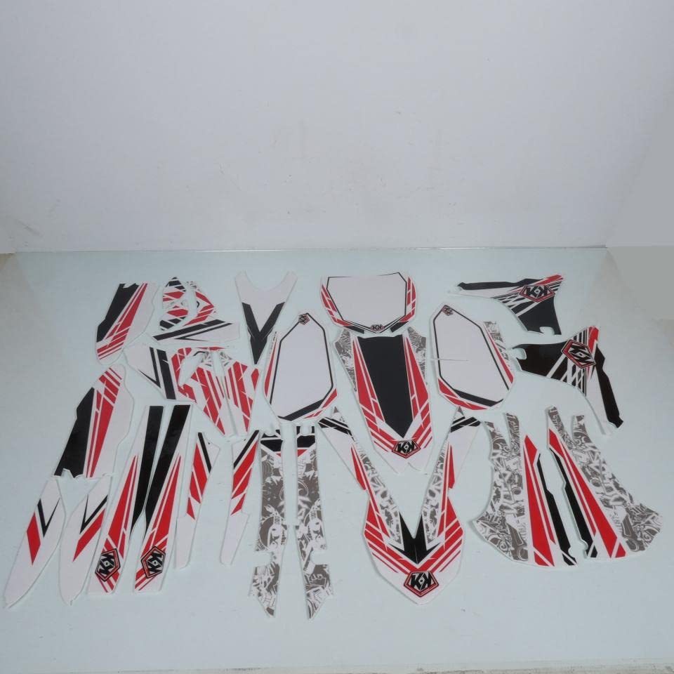 Kit Déco Autocollant Spirit Rouge 26 pièces Kutvek Compatible avec Moto Yamaha 450 YZF