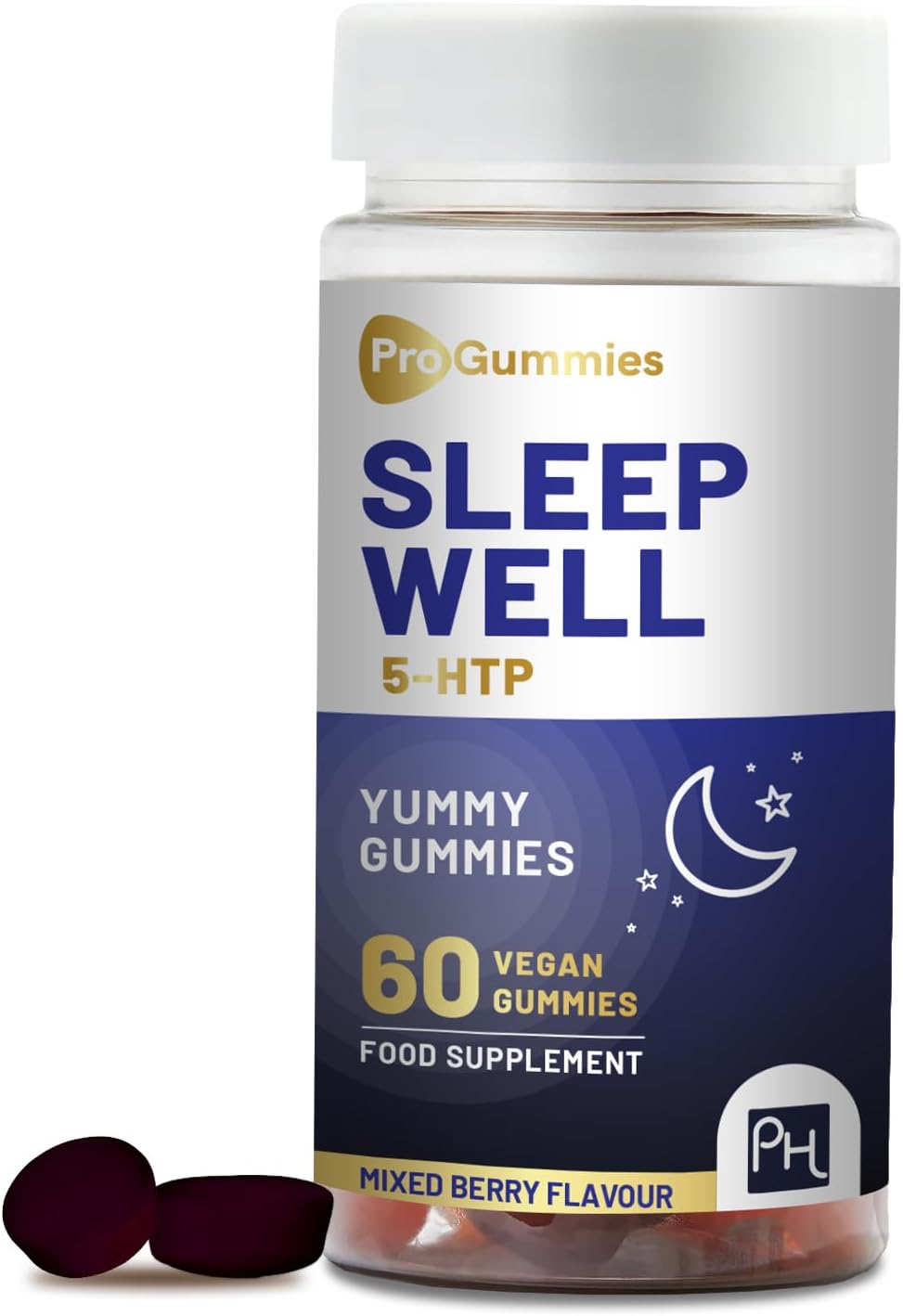 5HTP Sleep Well Gummies 60 Vegan Pro Gummies 1000mg Griffonia Seed