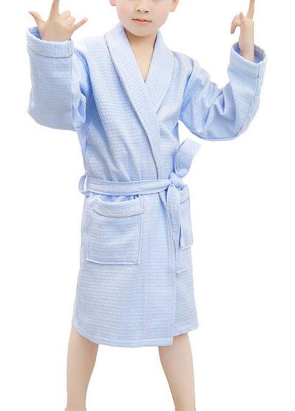 Suplove Children's summer cotton bathrobe boy girl Hooded hot spring swimming Sleeping robe