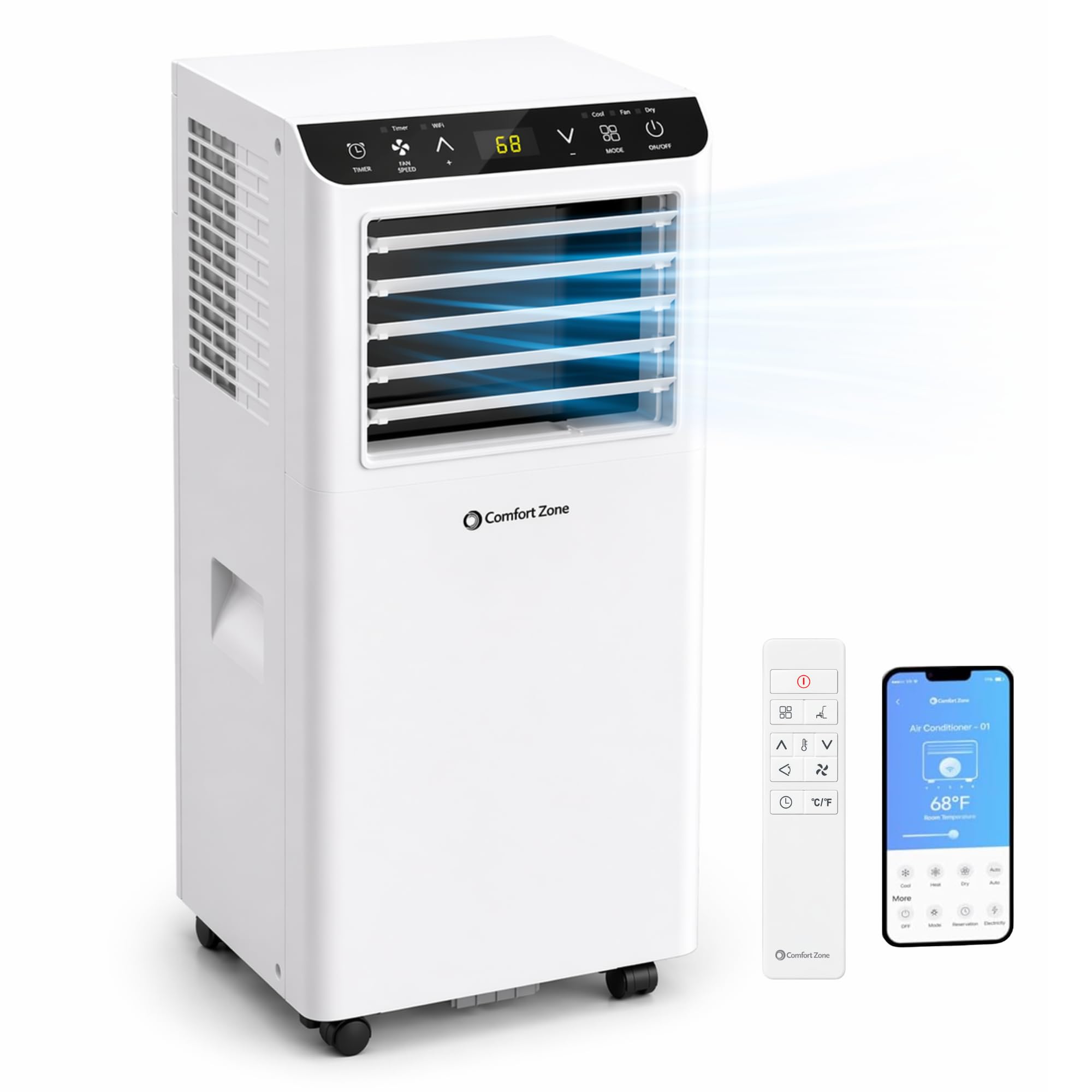 Comfort Zone Smart Portable Air Conditioner
