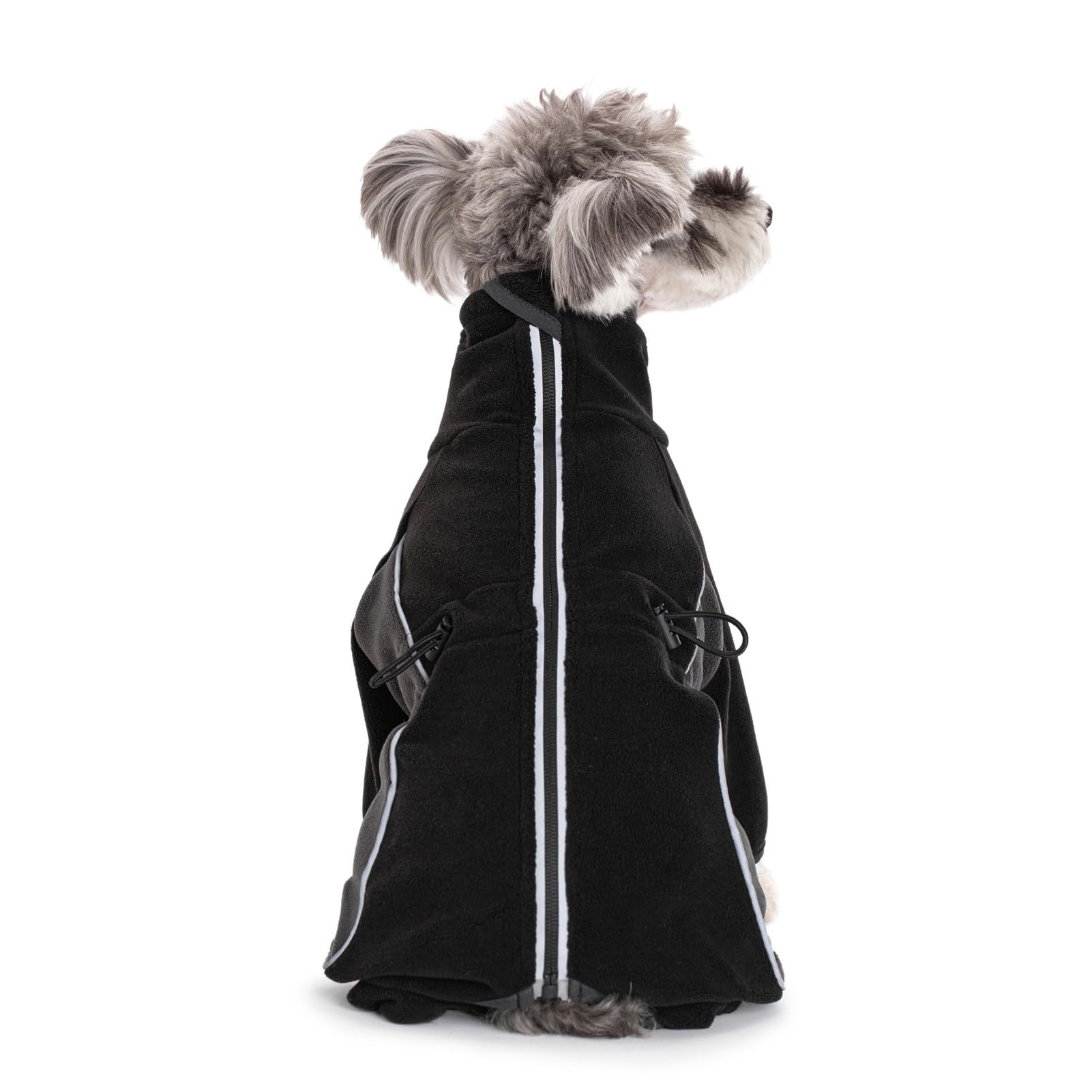Fleece-Mantel für kleine und mittelgroße Hunde – Pullover, Pyjama, Overall mit Beinen, Winddicht, warm, kaltes Wetter, Ganzkörperweste, gemütlicher Schneeanzug, Bekleidung, Outfit, Kleidung