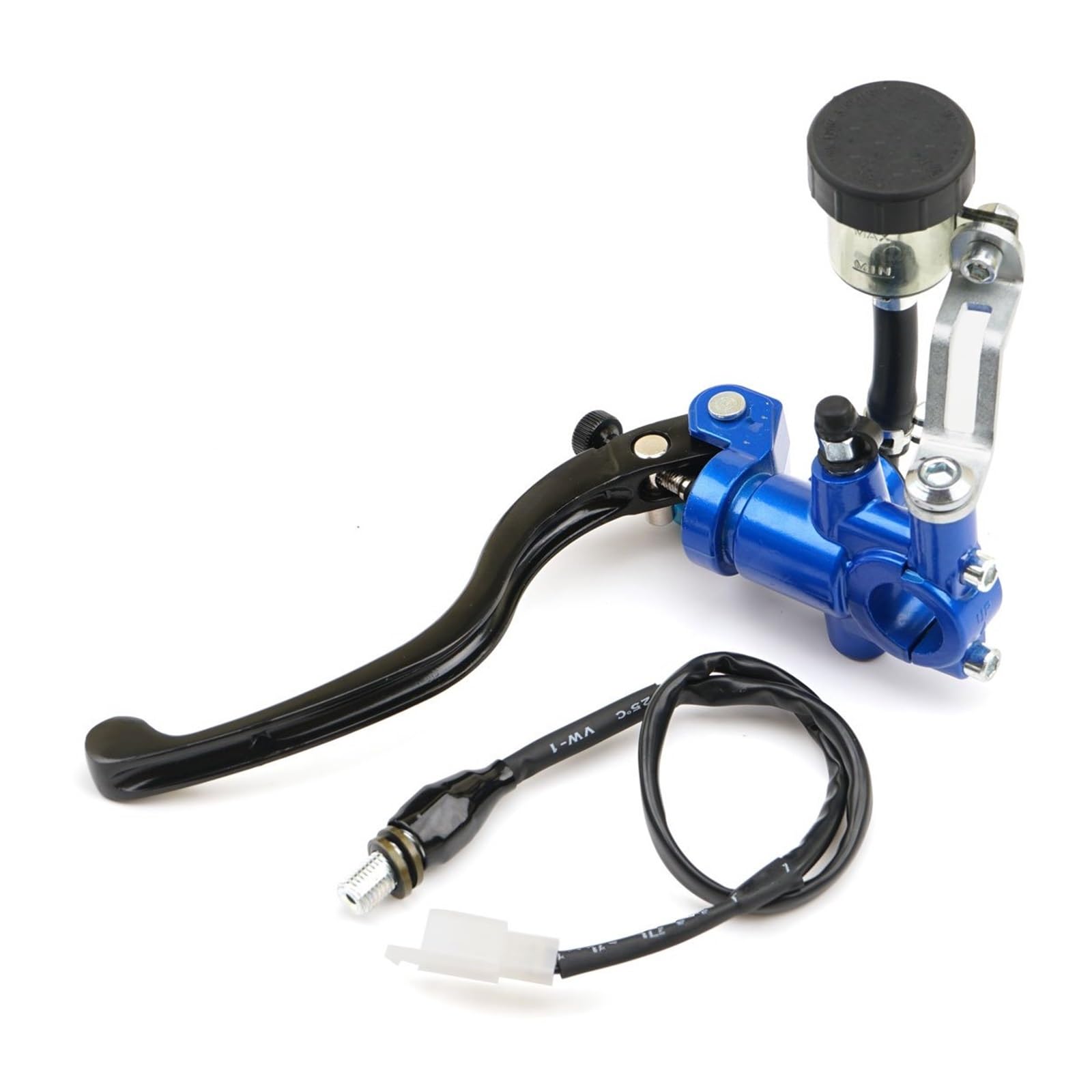 Leve Del Cilindro Principale Della Pompa Freno Frizione Radiale Universale Per Moto Maniglia Pistone Da 17,5 Mm Leva Di Frizione Moto(Left Blue)