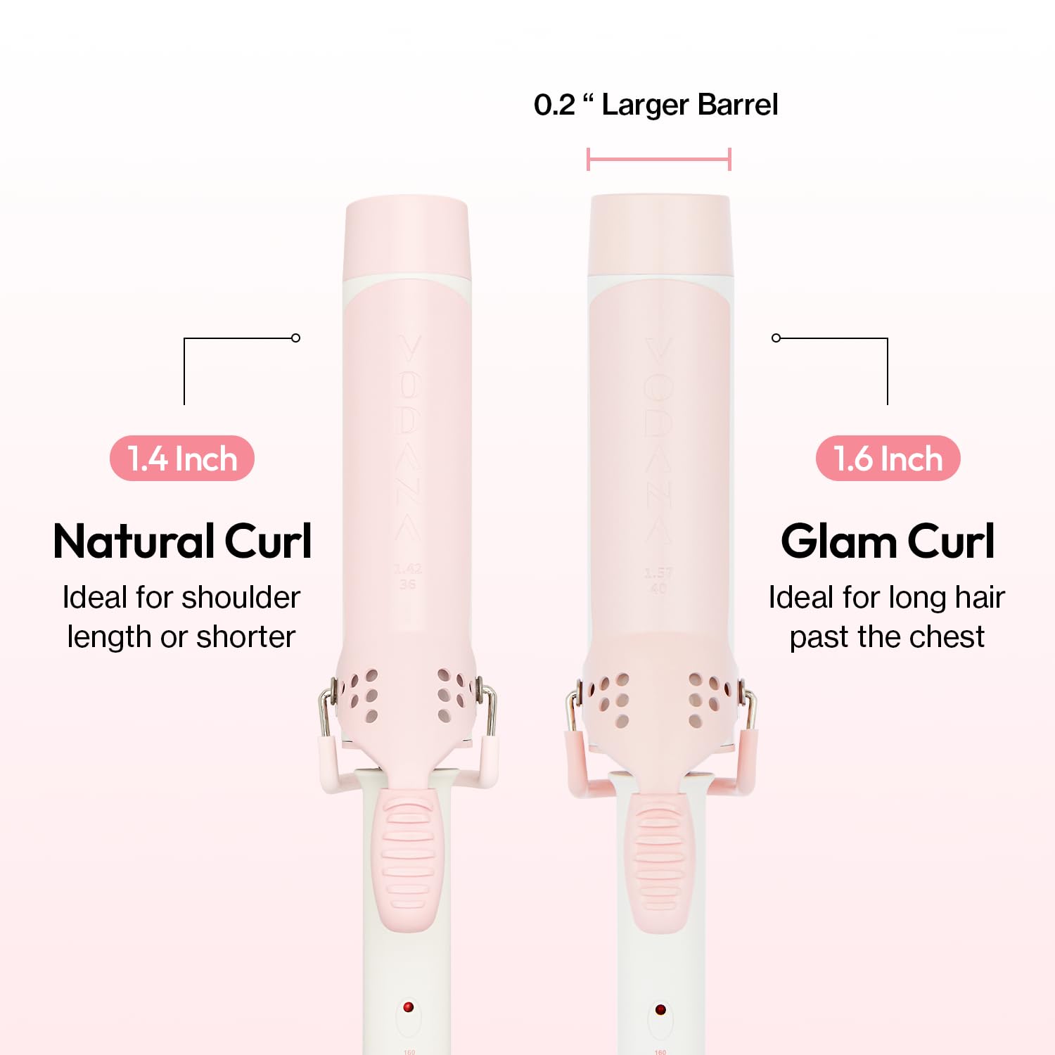 Amazon.com: VODANA GlamWave Ceramic Hair Curler 1.4 inch - Shiny