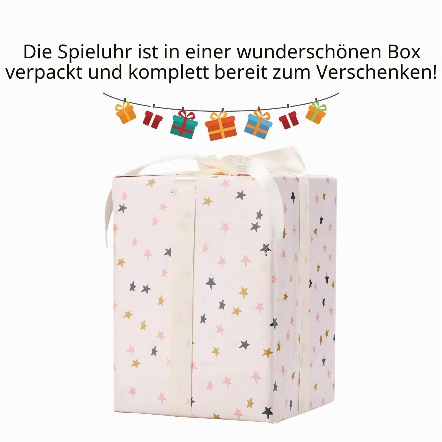 LOVE FOR YOU Geschenk verpackt Spieluhr Karussell Pferd farbige Lichter Einhorn Musik für Mädchen Frauen Kinder Baby Tochter Mutter Enkelin Oma Weihnachten Geburtstag Geschenke
