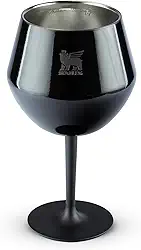 Stanley - Taça Térmica, Copo de cocktail isolado, aço inoxidável isolado a vácuo para bebidas frias, copo de gin ou vinho, 414 ml, Black Gloss