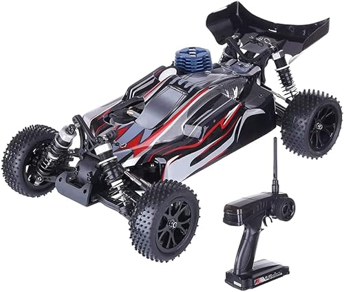 Miniatura 9 de Coche RC 4WD 60KMH Vehículo RC todoterreno de alta velocidad con motor Nitro, camión de escalada con control remoto de 2.4G para adultos, con tanque