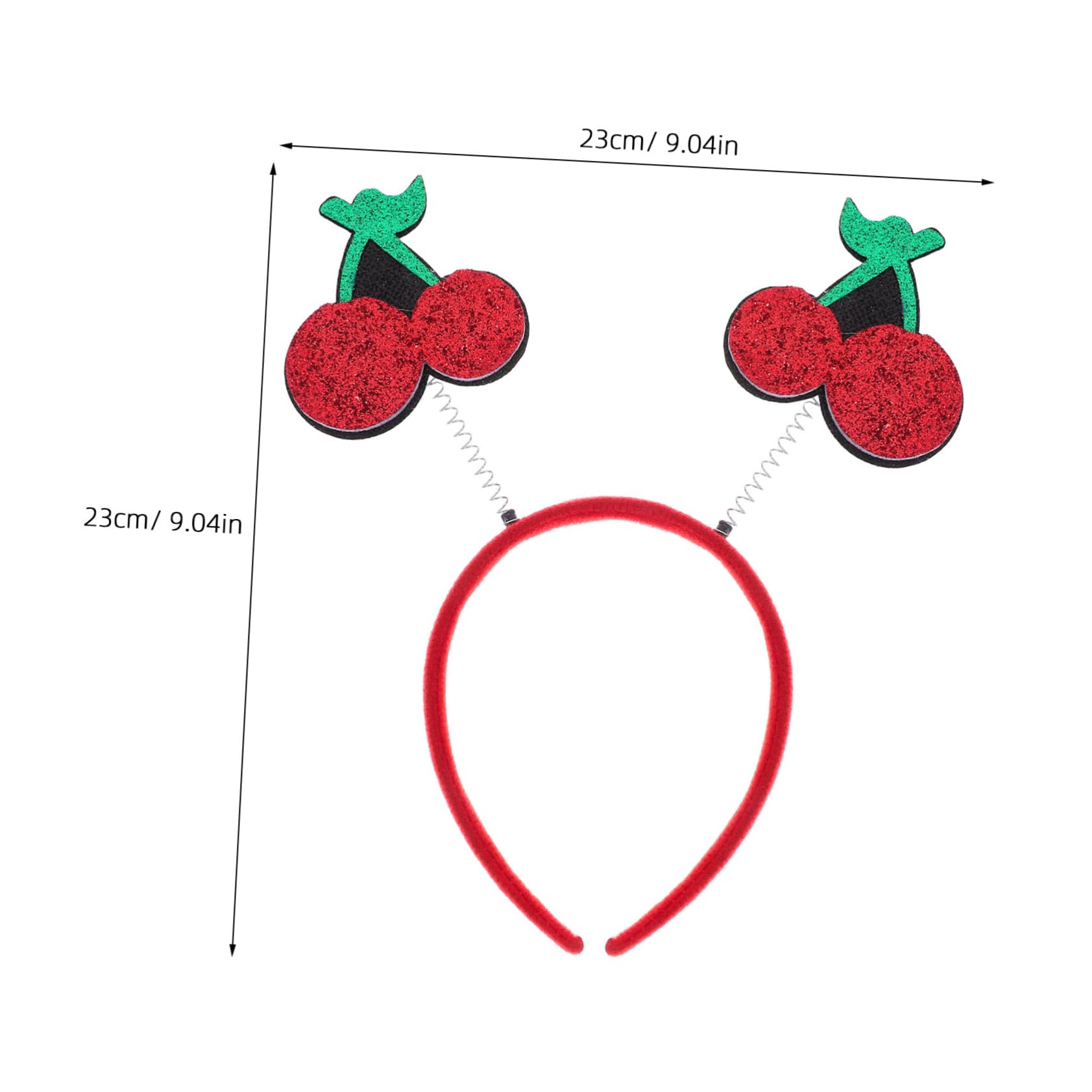 Kids Cherry Headband, Fun Fruit Party Hair Accessory for Festivals and Photo Props Comfortable and Flexible Design for Children - Image 2