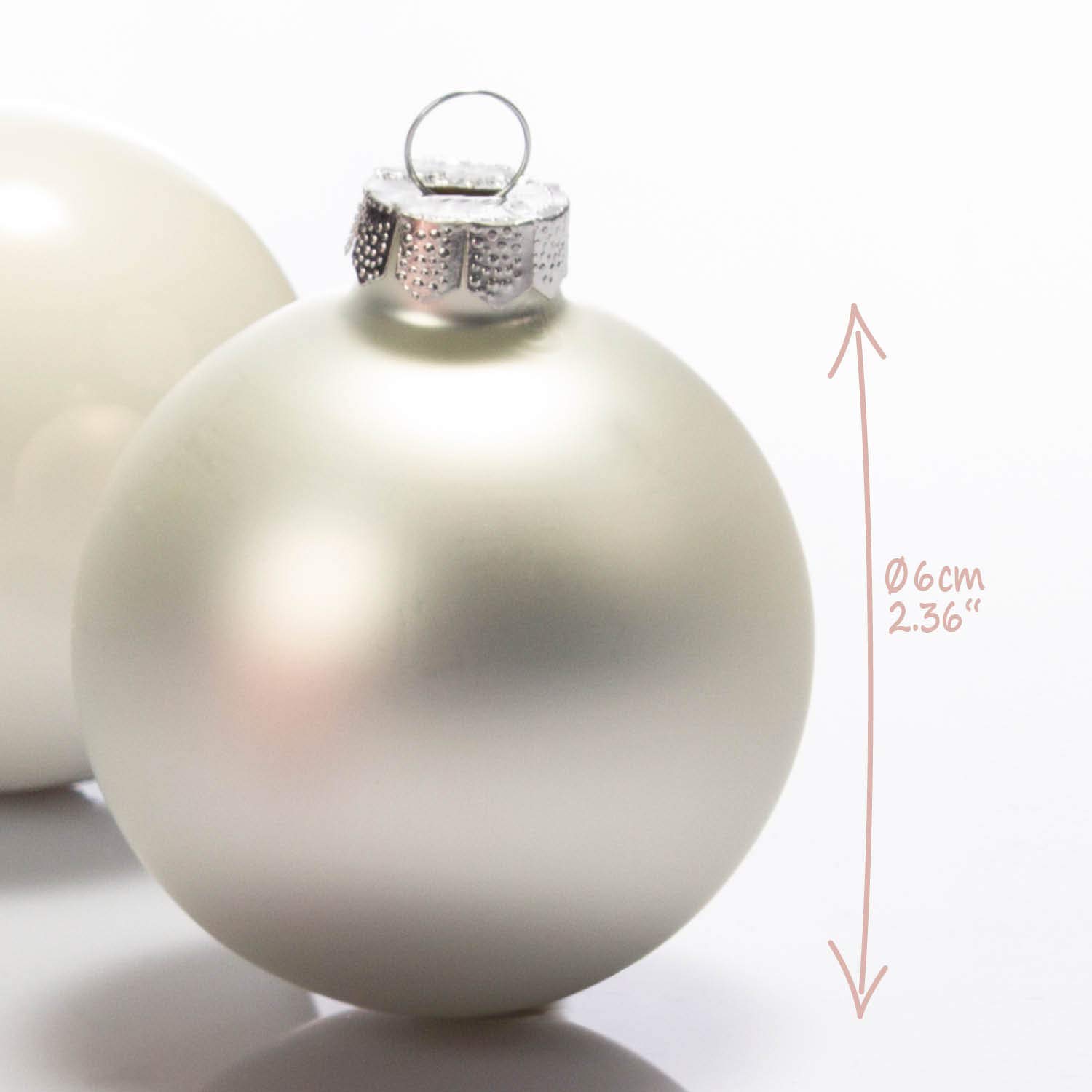 COM-FOUR® 6 x metalen hangers voor de kerstboom