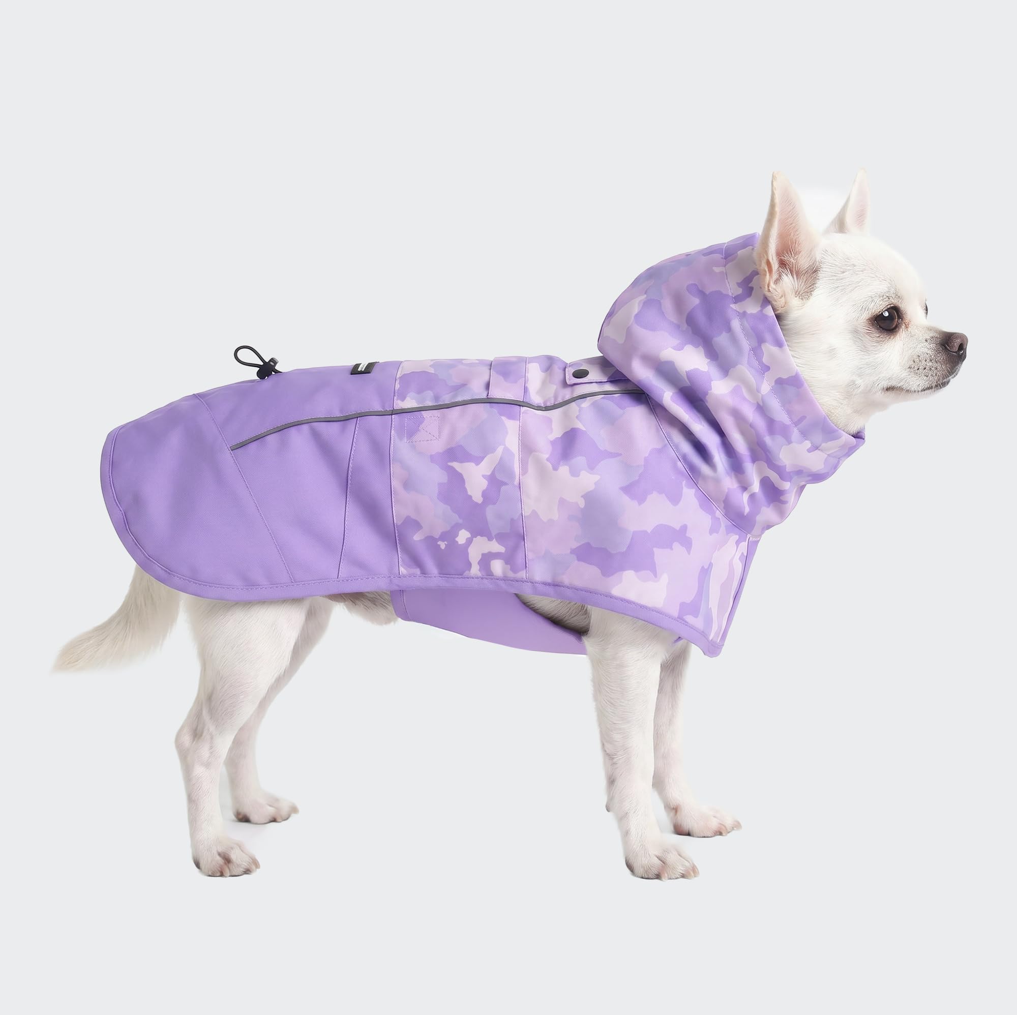 Spark Paws Dog Raincoat - Waterproof Rain Jacket w/Hood, Full Coverage