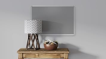 ALLboards Felt Noticeboard with Aluminium Frame 120x90cm, Textile Push pin Bulletin Board Grey