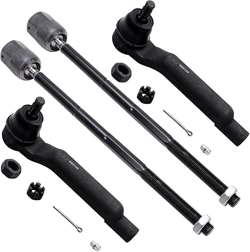 Miniatura 53 de Detroit Axle - 4 barras de acoplamiento delanteras para Chevrolet Trailblazer GMC Envoy 2002-2009 2003 2004 2005 2006 2007 2008 Reemplazo de