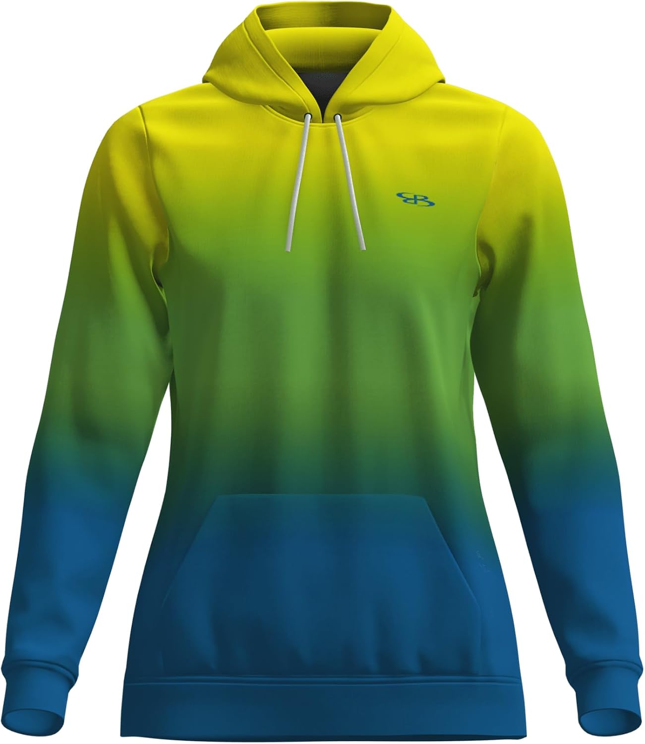 Boombah Women's Supreme Tech Fleece Hoodie, Athletic Hoodie, Soft Brushed Interior, Lightweight Warmth - Aurora Color Flood