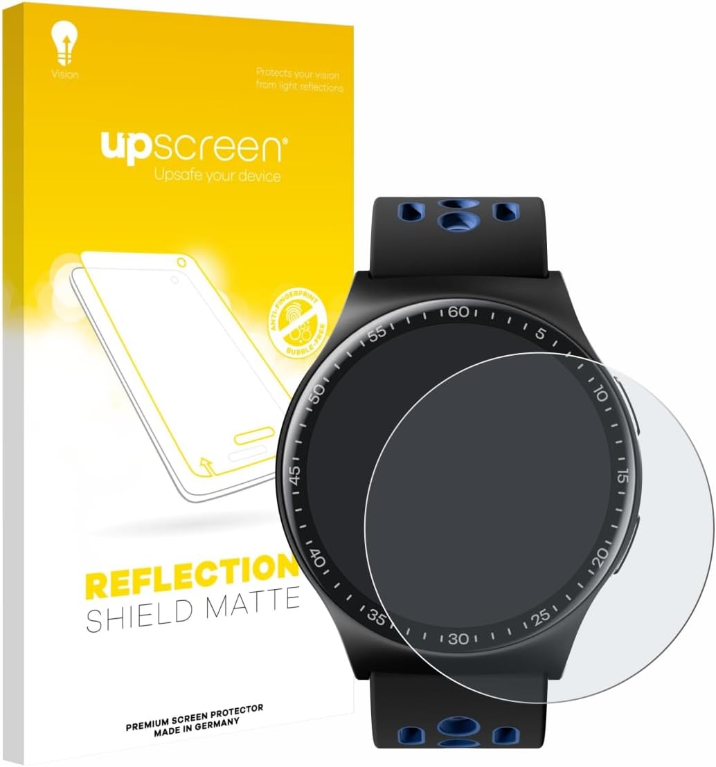 upscreen Anti-Glare Screen Protector Compatible with Reebok Pulse Smartwatch – Protection Film Matte