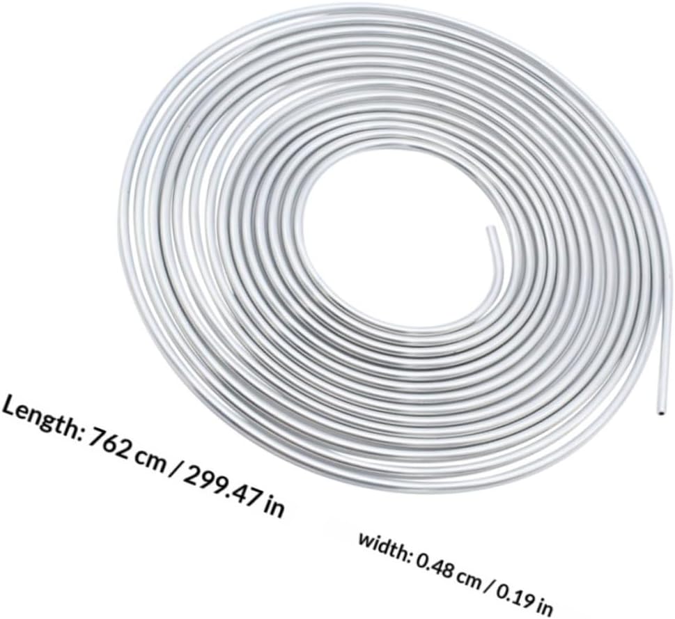 Flexible 3/16 Od Steel Auto Brake Line Coil 25ft Non-magnetic Vehicle Brake Tube for Car System Replacement