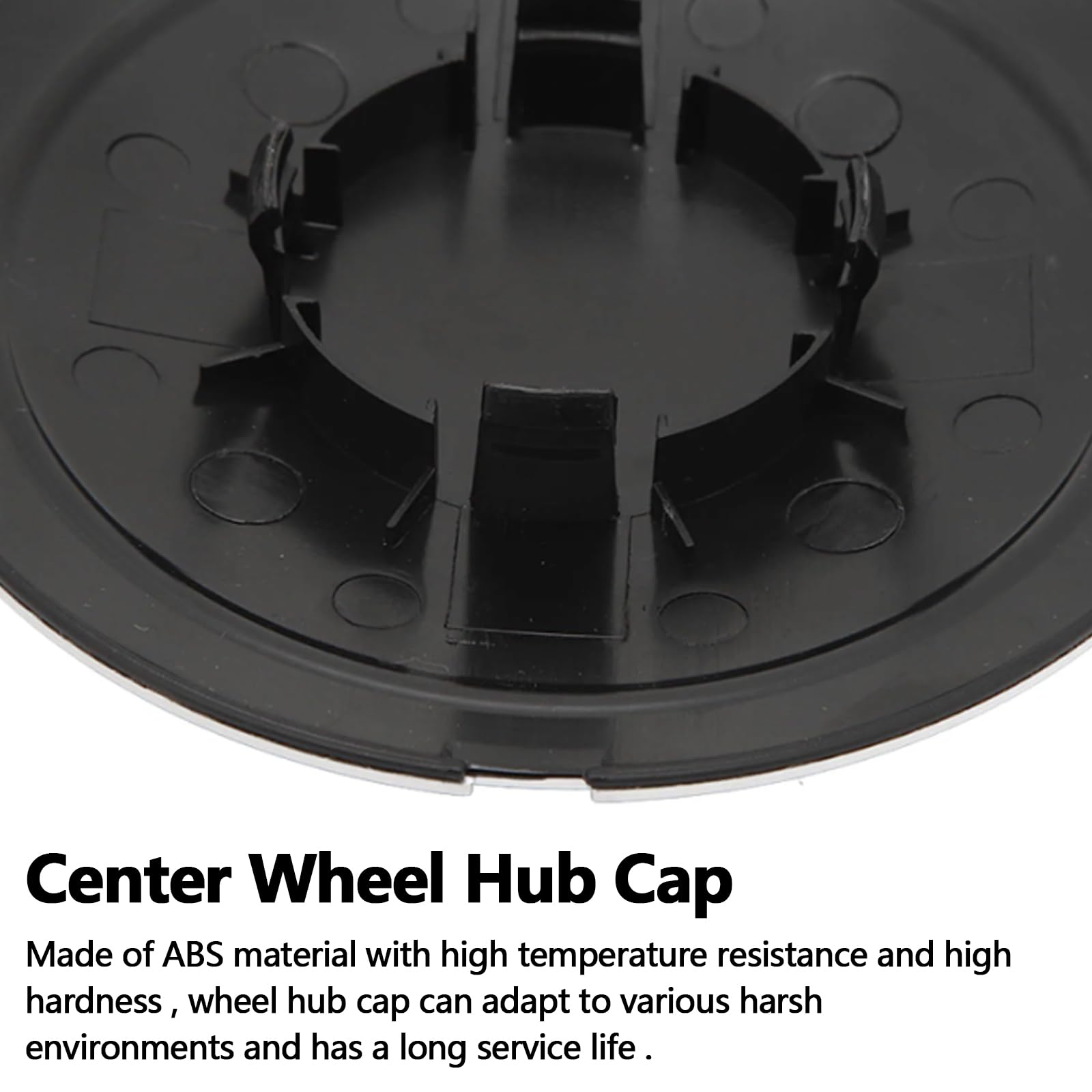 Replacement] 133Mm Wieldop for Fiat 500 Wielen Center Naafdoppen 68078419AC 68078421AC Stofkap 51884863 WANZHI (Color : Black Silver