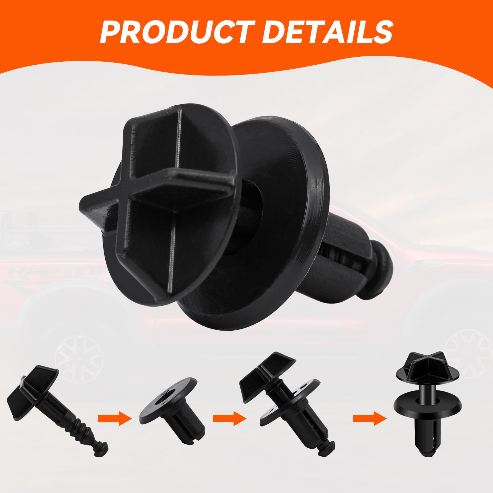 X AUTOHAUX 20 Pezzi Clip Fermo Parafango E Paraurti - Rivetti A Spinta In Nylon - Ricambio Per BMW Mini Cooper (07130702966) - 3