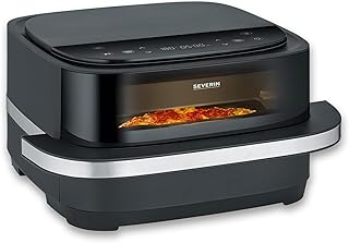 SEVERIN S-Fry Pizza & More Air Fryer, 10 Automatic Programs for Pizza and More, Optimal Heat Distribution, Extra Wide Shap…