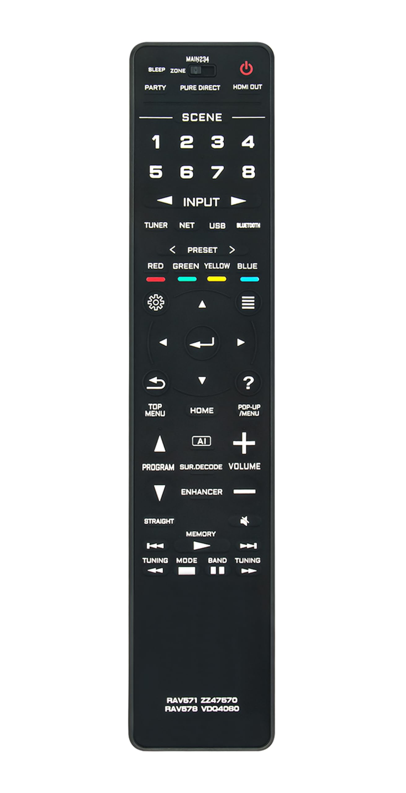 ヤマハ　リモコン Amazon | RAV578 VDQ40600 AVレシーバー交換用リモコン。ヤマハ