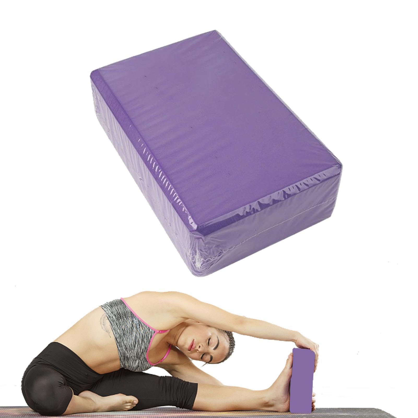 Yoga Blocks - Anti-Slip Yoga Brick | Non-Slip Foam Yoga Block Strap For Exercise, Pilates Workout, Portable Yoga Blocks, Stretching, Meditation, Stability High-Density Brick, Fitness Accessories