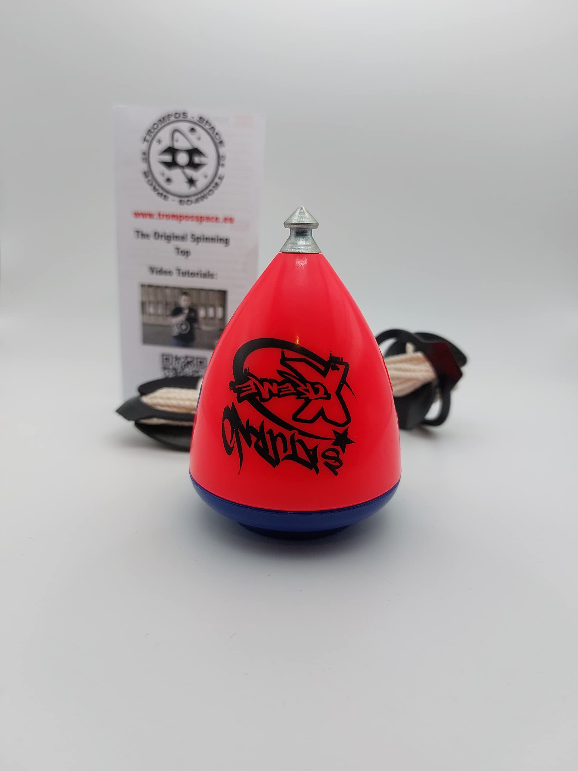 TROMPOS SPACE - Saturn XT Gerardo Montero and Javi De María Spinning Tops, Pink, Medium (SXTRSCUER)