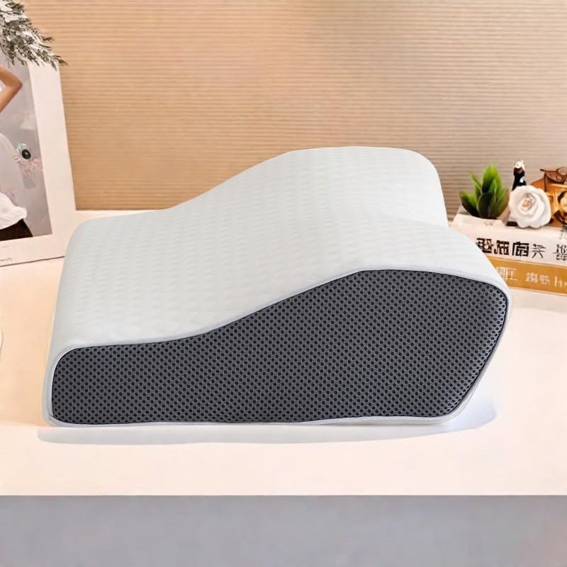 SWZEC Ortorex Cuscino Ortopedico in Memory Foam Sagomato per i Dolori Cervicali(Grigio,60X35CM)