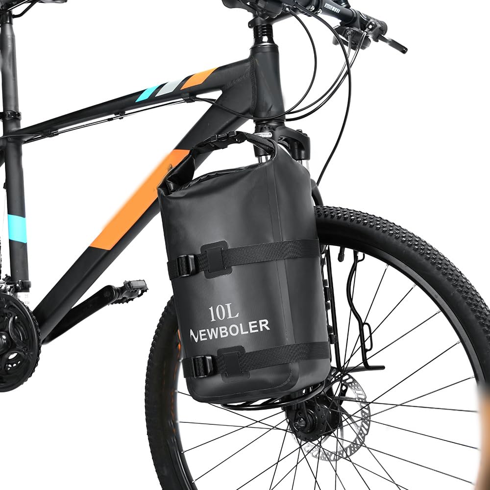 Torba na widelce rowerowe, 10 l, wodoszczelna torba na widelce rowerowe, z otworem na kółkach, lekkie, przenośne worki rowerowe do rowerów górskich i wyścigowych