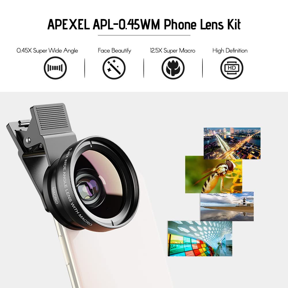 Apexel Ultra Wide Angle Lens Oneplus 8t Samsung Galaxy Angle Lens