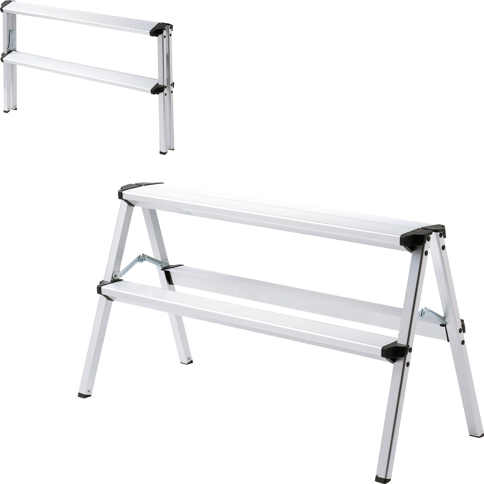 アルミ台 Amazon.co.jp: イーサプライ アルミ足場台 洗車台 2段 ワイド 天板97cm
