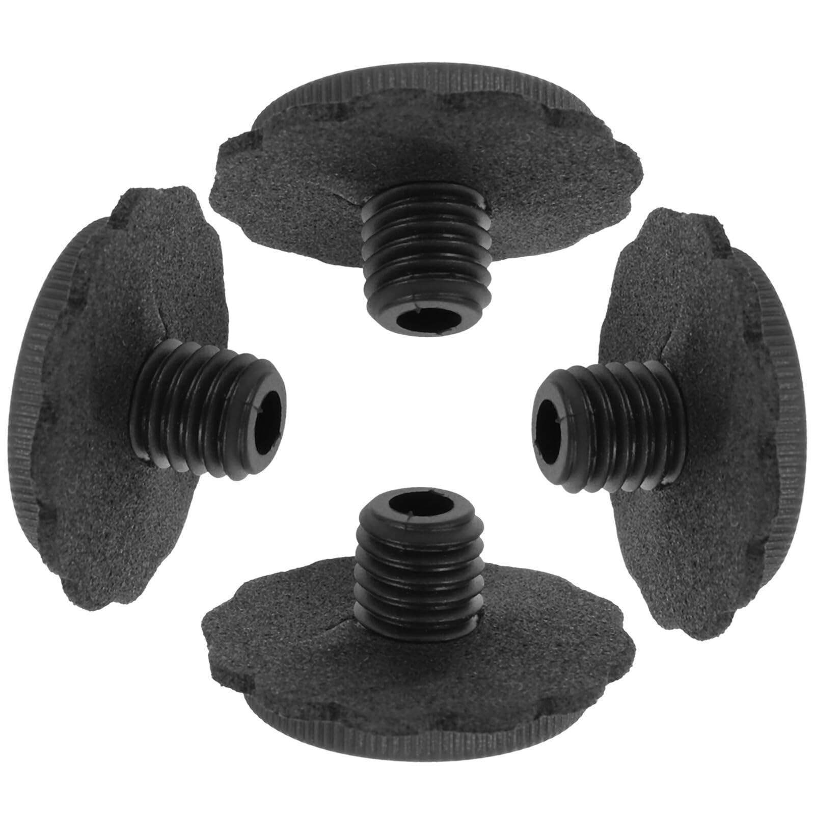 SUPVOX Repuestos Ideales para Paraguas para Paraguas Plegables 4 Piezas de Tapas de Punta Accesorios Negros de Plástico Diseño Roscado para Uso Prolongado