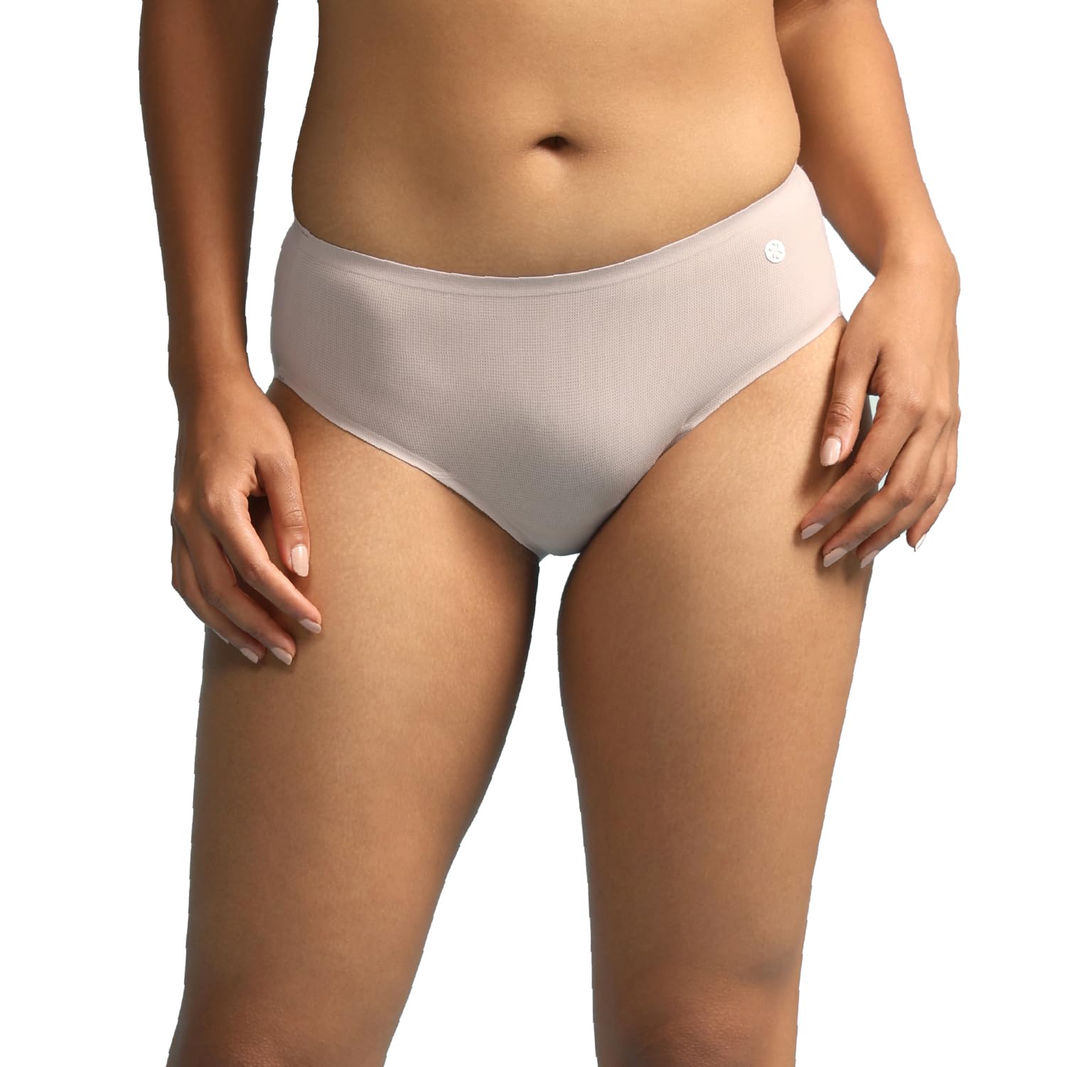 blissclub Women's Nylon Modern Briefs (Pack of 2) (BC_FreeDameAir_Beige_XXL_Carrie Chestnut-picture-11