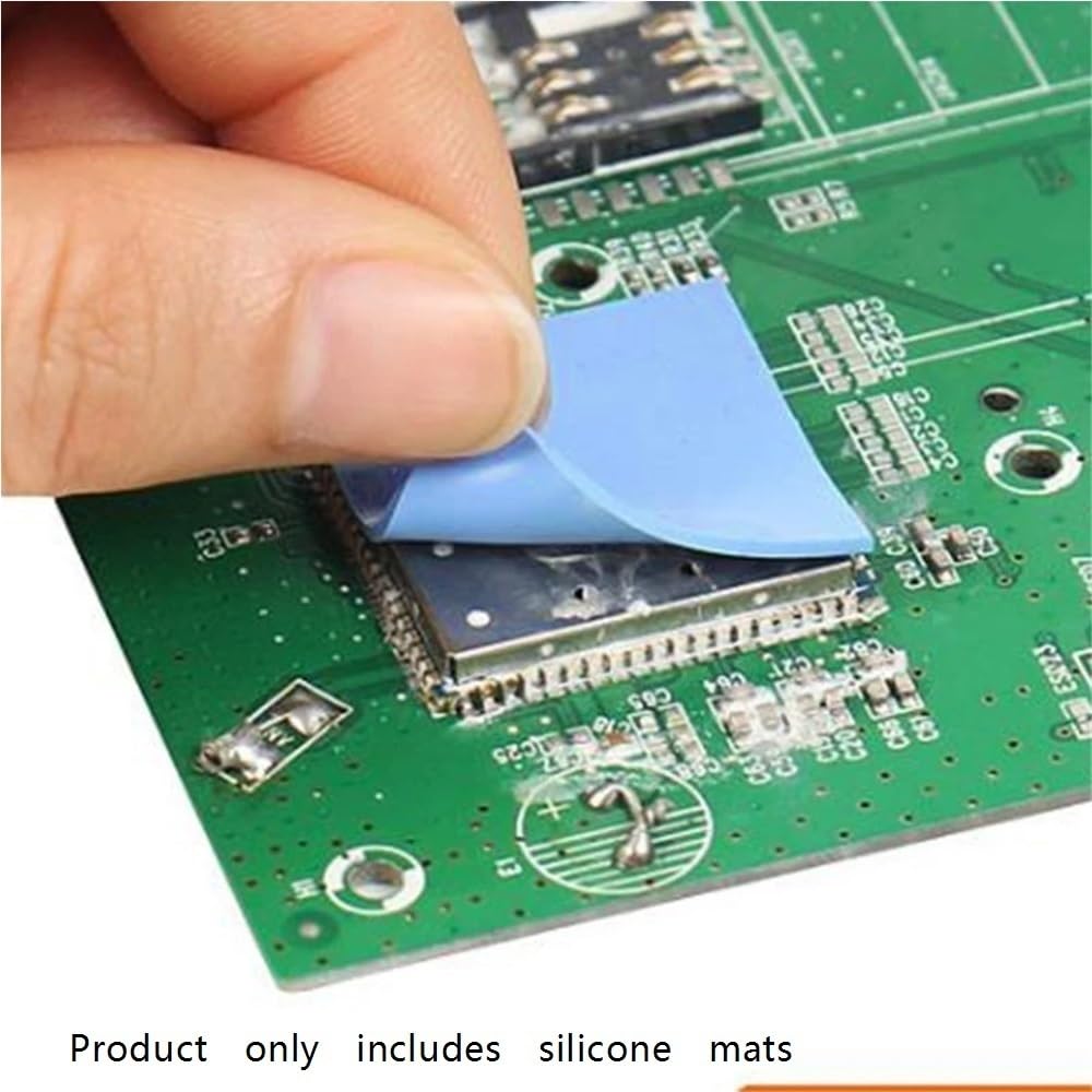 Cuscinetto termico in silicone 200mm * 400mm 1mm Foglio di raffreddamento in for dissipatore calore, cuscinetto ultra sottile blu for alimentatore 1pz