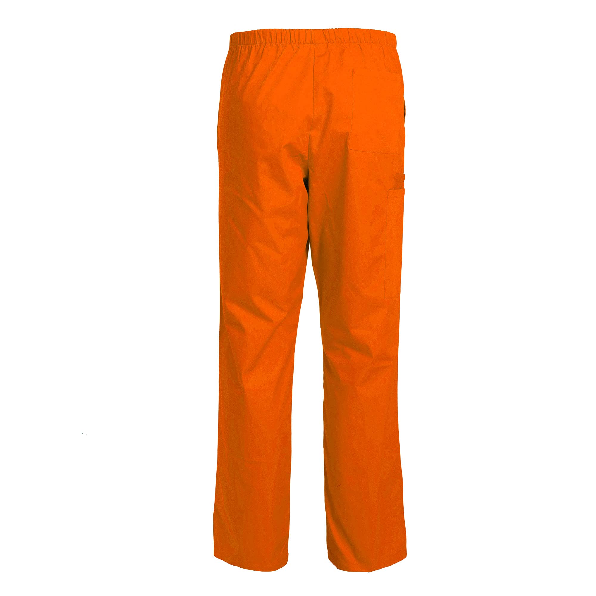 Women's Scrub Pants Drawstring Cargo Scrubs Pant Orange