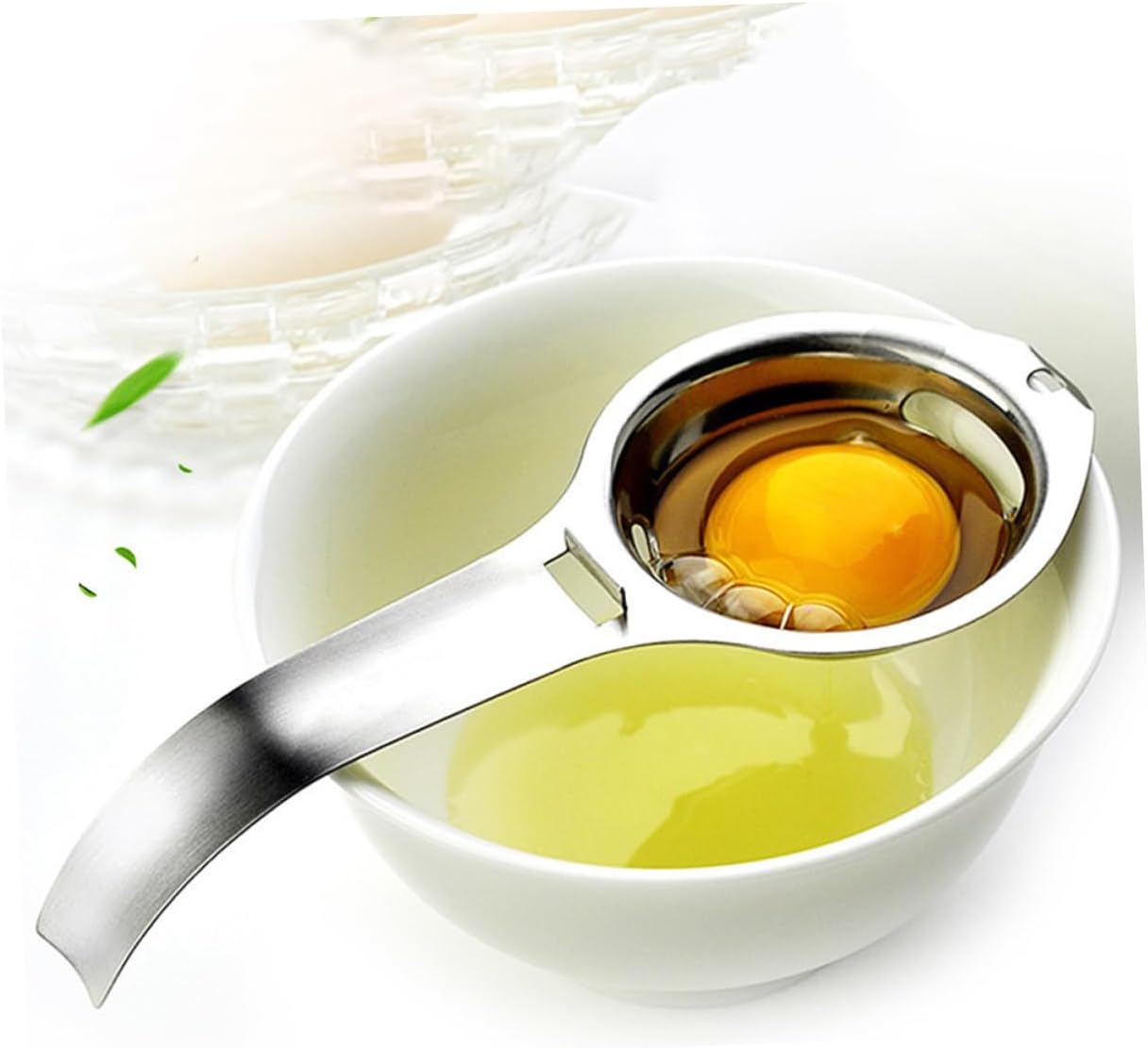 BESTYASH Stainless Steel Yolk Separator Egg White Divider Kitchen Tool Non Stick Reusable Cooking Accessory for
