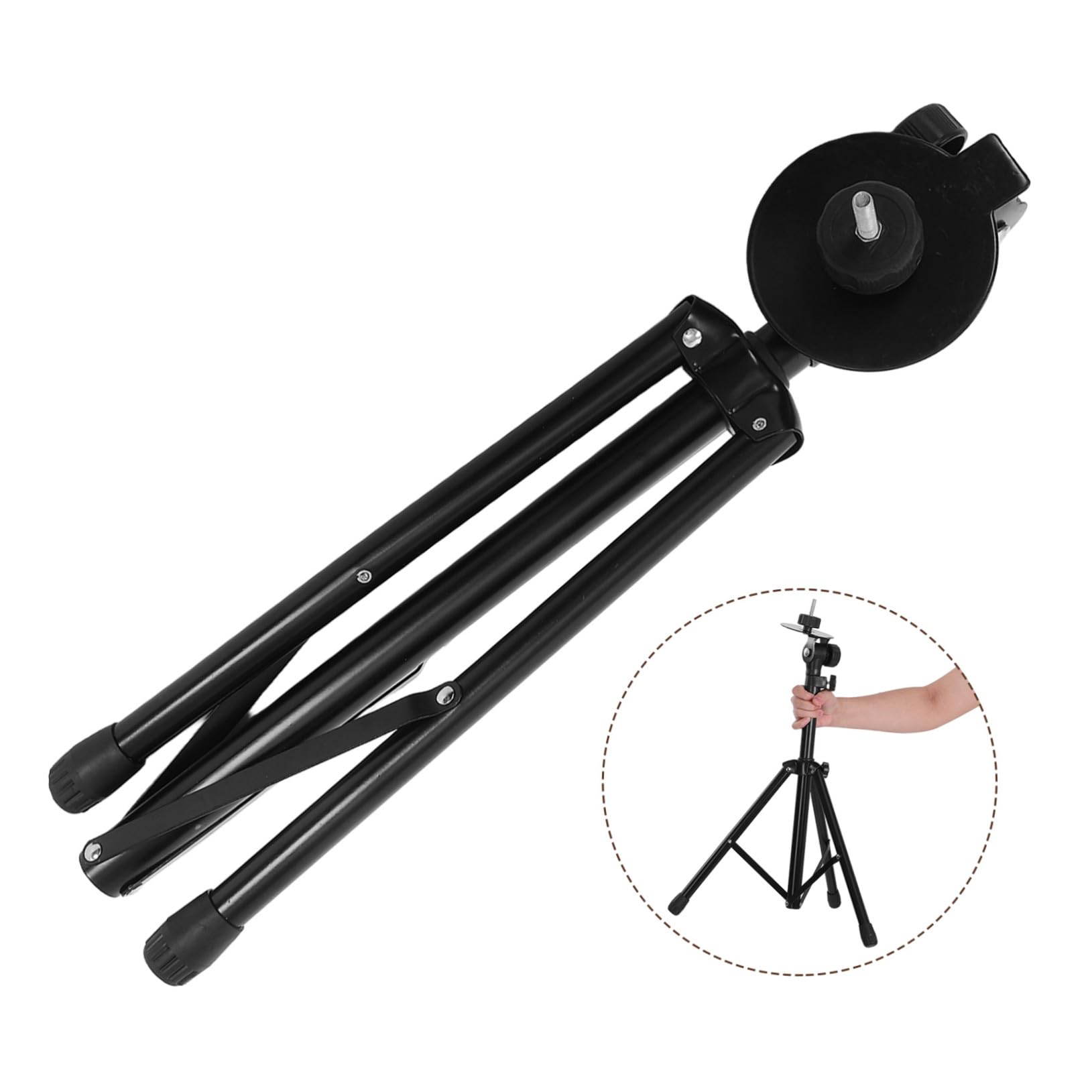 HEMOTON Supporto per Piatti Crash Pad Silenzioso e Regolabile Stand in Metallo Portatile per Batteristi Principianti Accessorio Robusto e Leggero per Strumenti Percussione