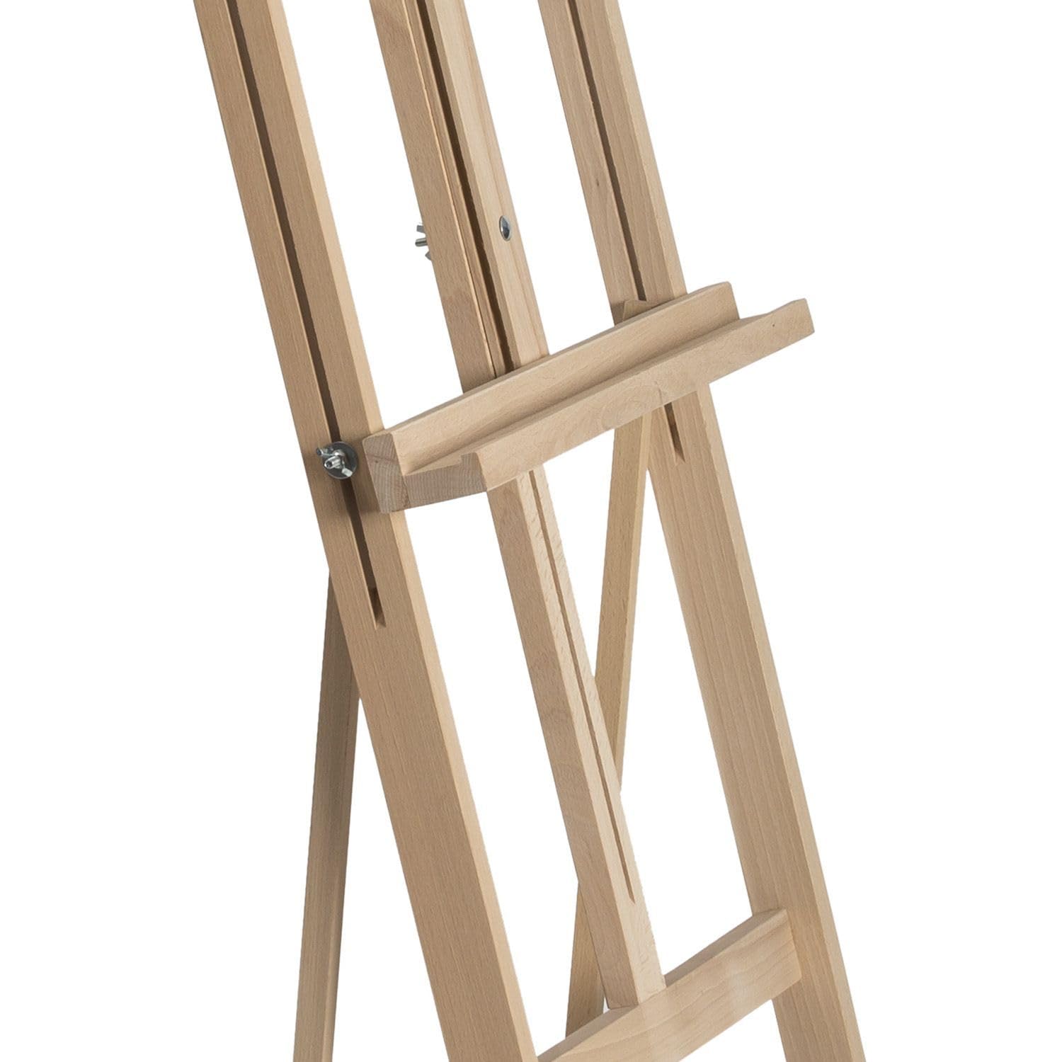 Cavalletto grande in legno con angolo di inclinazione regolabile, 170/230 cm