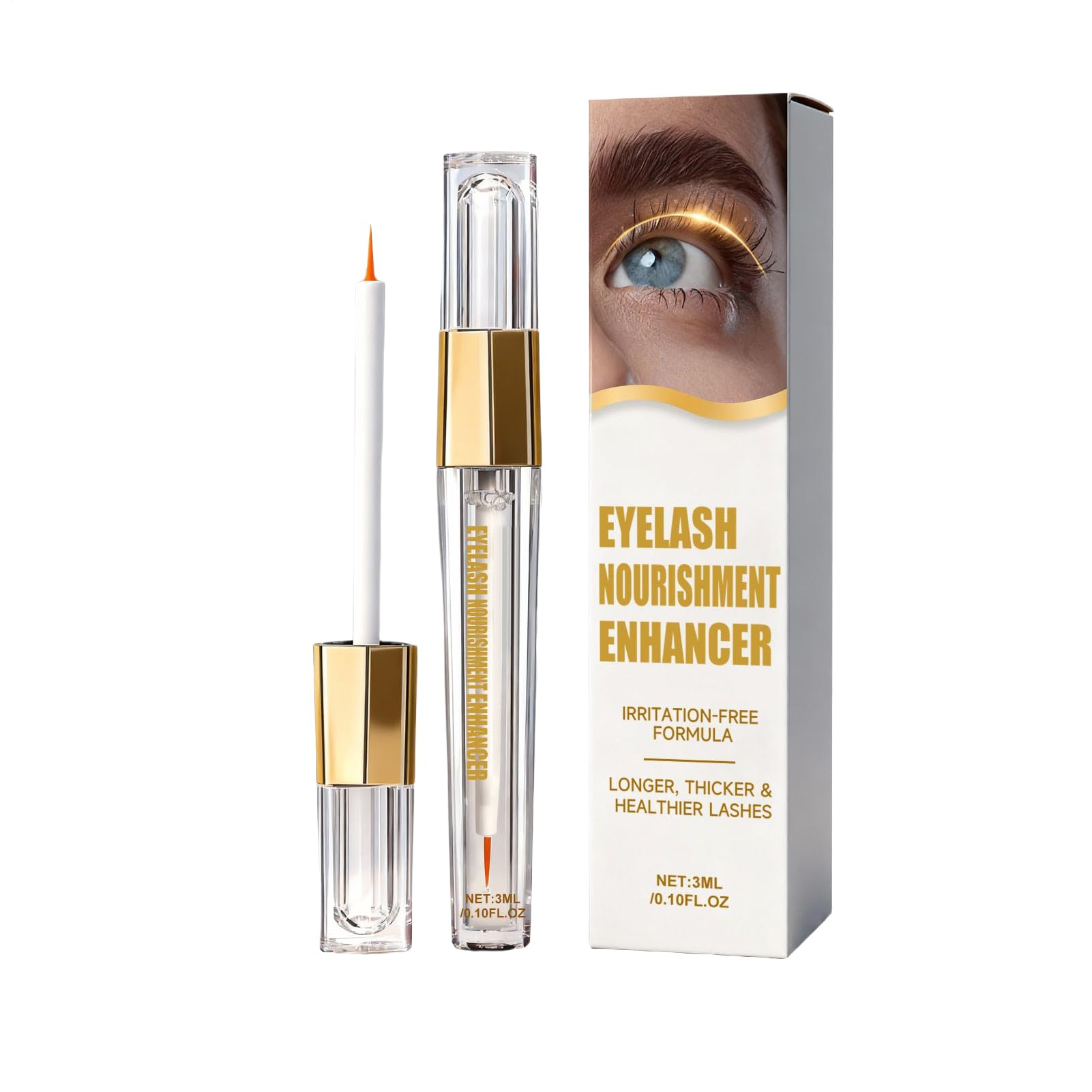 Eyebrow Growth, Gentle Conditioning Formula, 3ml, Eyelash Thickening Solution, Natural Brow Care Enhancer, Ideal For Women Men Daily Makeup Wedding Home Travel Party Stage