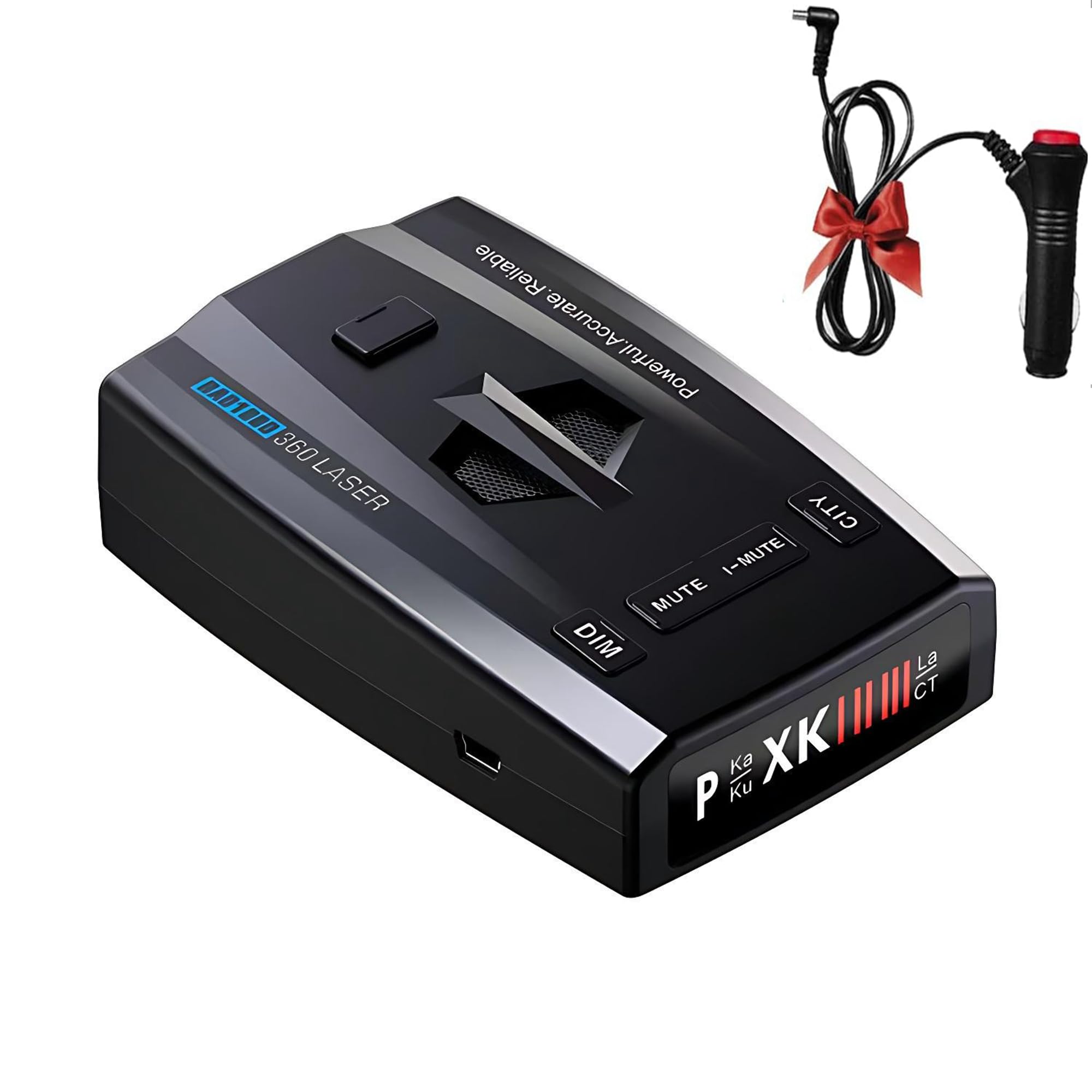 RAD1000 Police Laser/Radar Detector for Cars with Led Display,X/K/Ka/KU/ST/CT Band & Laser Detection,Long Range Detection,Mute Memory, City & Highway Modes,VG-2 Immune,Ideal Gifts