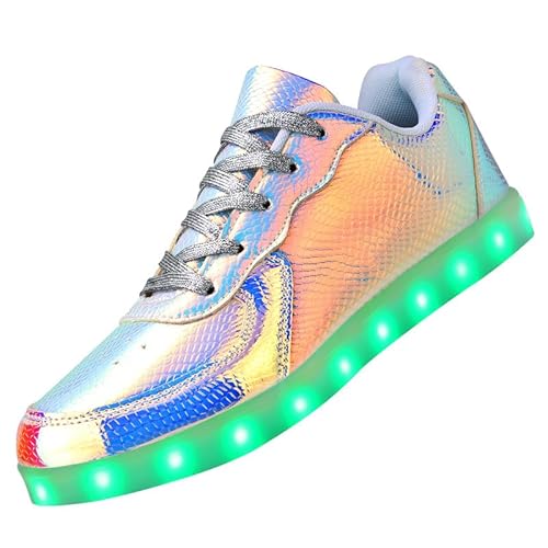 Padgene Women'S Men'S Led Lights Up Shoes Unisex Luminous Flashing Trainers Usb Charging Lace Up Couples Dancing Shoes thumb #3
