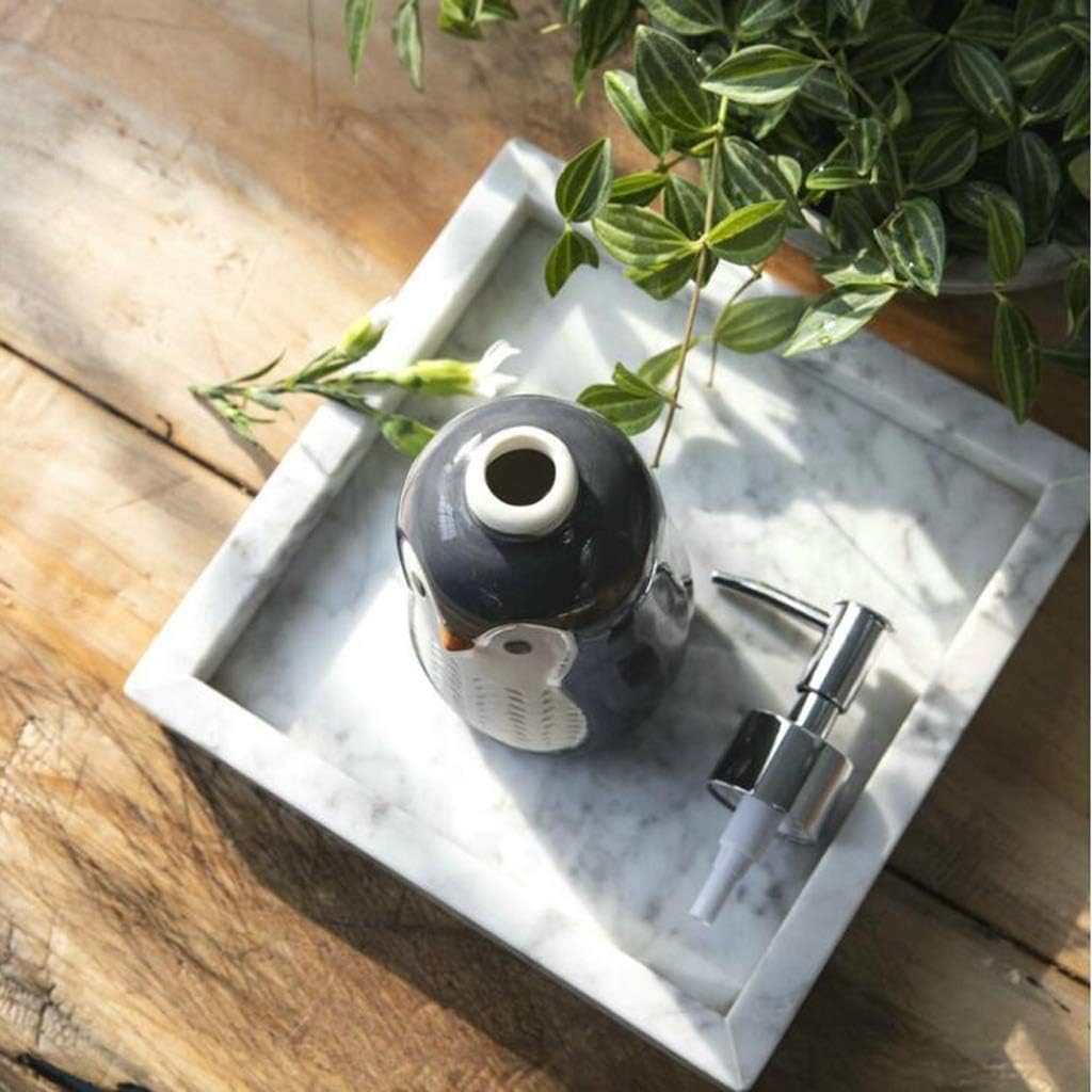 Dozownik mydła do rąk, ceramiczna pompka do balsamu pingwinowego, pojemnik na mydło w płynie do wielokrotnego napełniania, przenośny dozownik mydła do kuchni lub łazienki, ręcznie malowany design
