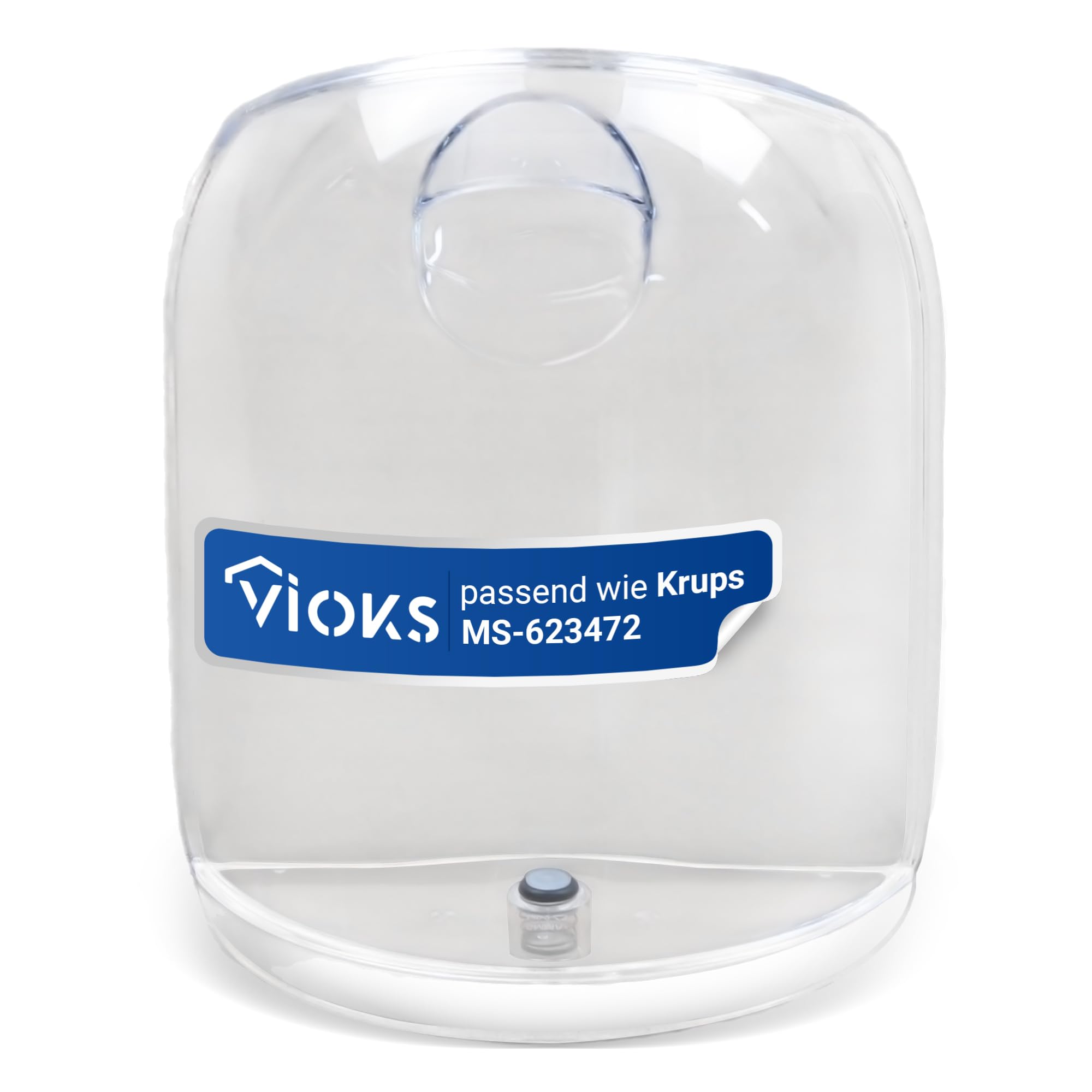 VIOKS Depósito de agua de 0,8 litros de repuesto para Krups MS-623472 Delonghi Depósito de agua 3947378OH WI1468 - Depósito de agua Dolce Gusto Mini Me KP120 PJ120 PV120 Cafetera automática de