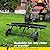 Suchtale 40inch Tow Behind Dethatcher with 20 Spring Steel Tines,Lawn Sweeper Garden Grass Tractor Rake Removes Thatch from Large Lawns, Riding Lawn Mower Attachments for Outdoor Yard Tools Lawn Care