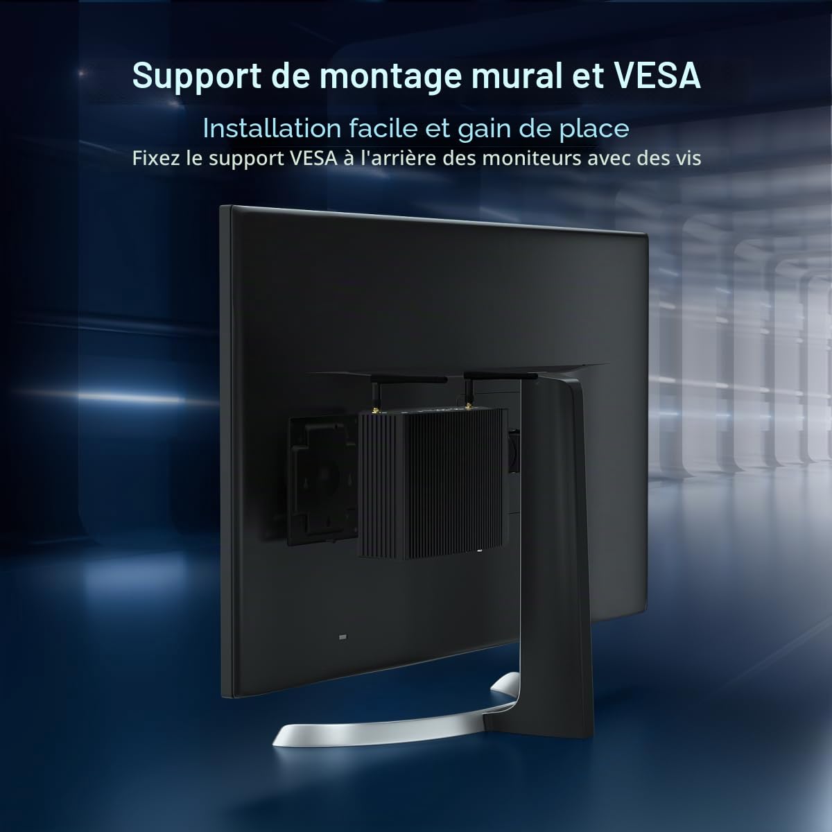 WEIDIAN Mini PC Industriel i5 8350U, Fanless PC sans Ventilateur 16Go RAM 512Go SSD, Win 11 Ordinateur Industriel 4K 2HD, 2X RS232, 8USB, 2X RJ45 LAN, Auto Power on, pour Business School Home