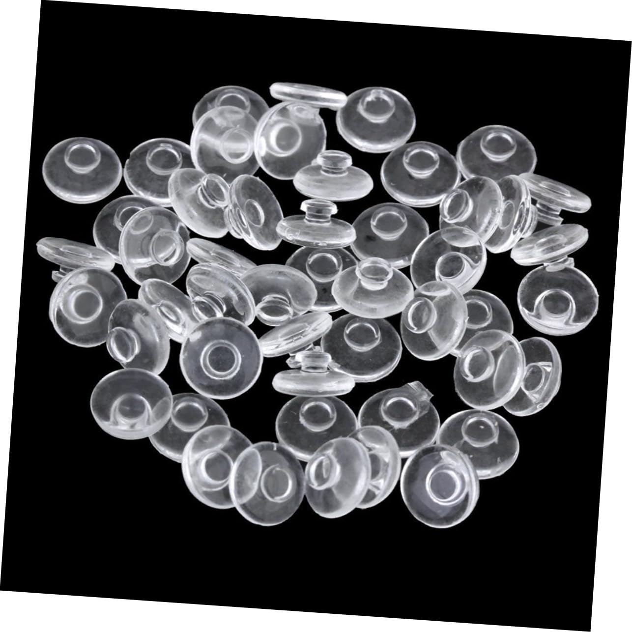 25 paia Naselli in Silicone Trasparente Antiscivolo Pad Nasali Rotondi per Sole e Supporto Comfort per Naso per Attività e Quotidiano