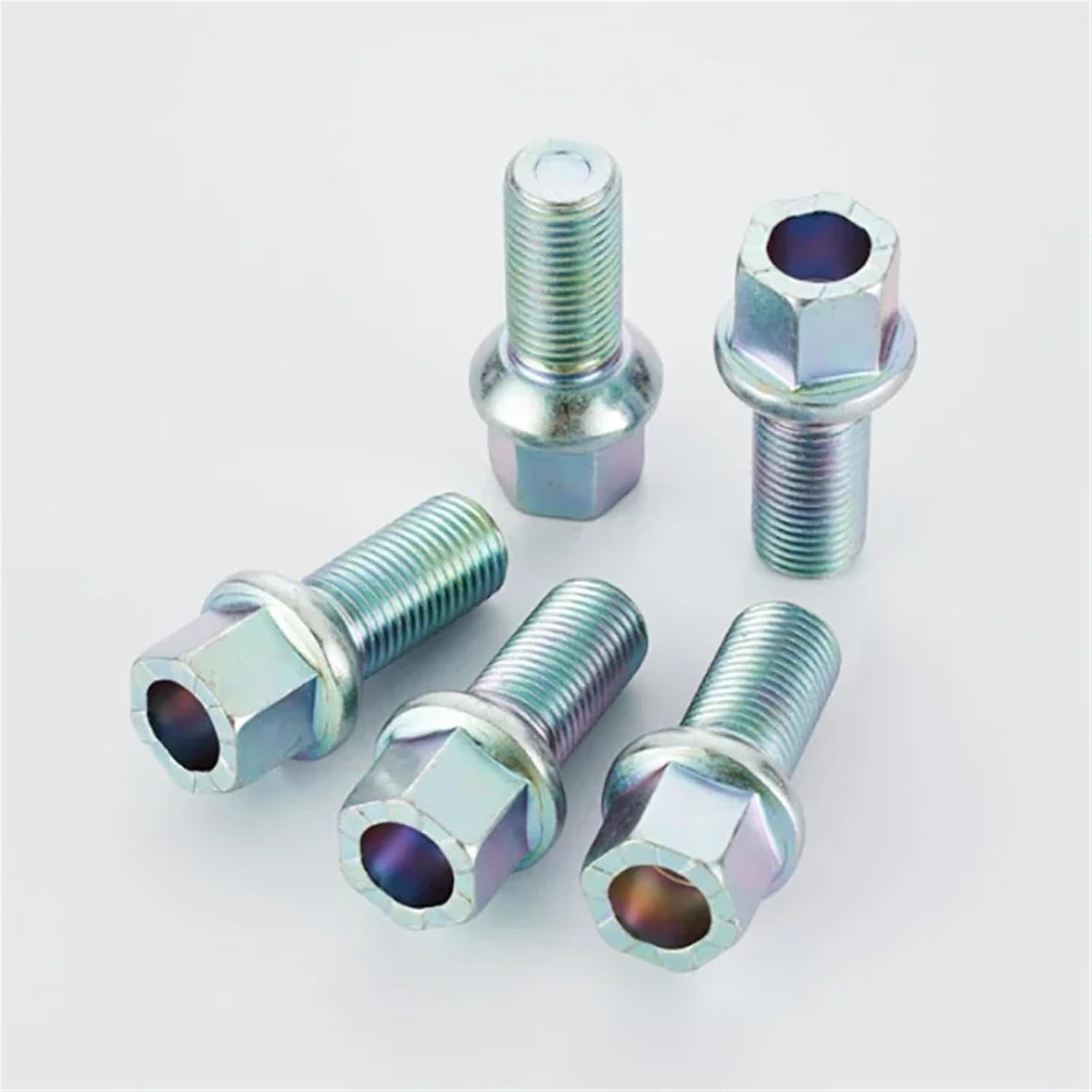 Alloy Wheel Nuts Compatible with A6L A4L A5 A6 A7 A8 C7 5PCs Tire Screw Hub Bolts Screw M14*1.5 Alloy Wheel Fasteners Car Accessories