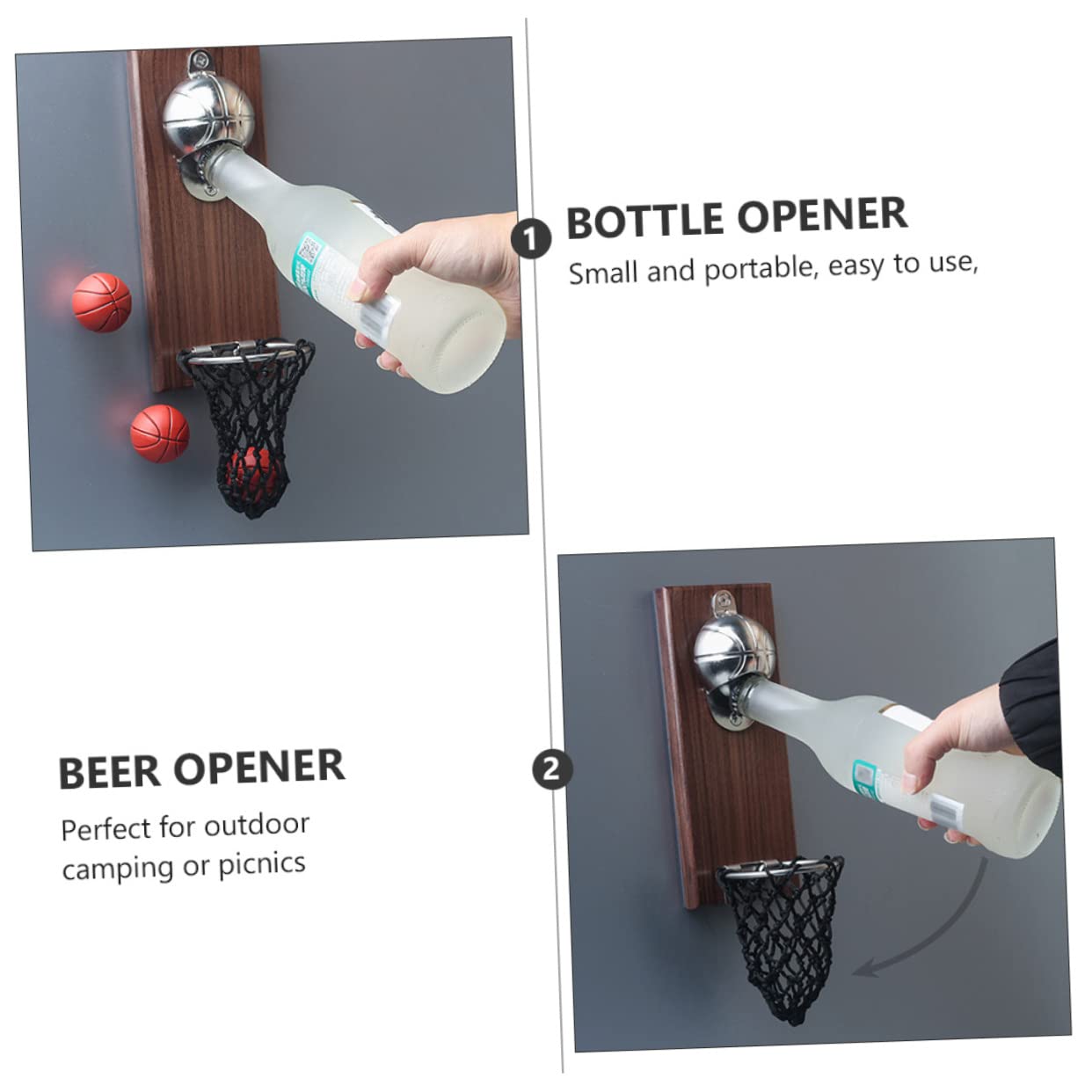 1pezzi Apribottiglie Inossidabile Basket Gadget Per e Bar Installazione Facile e Strumento Per Aperitivi e Bevande