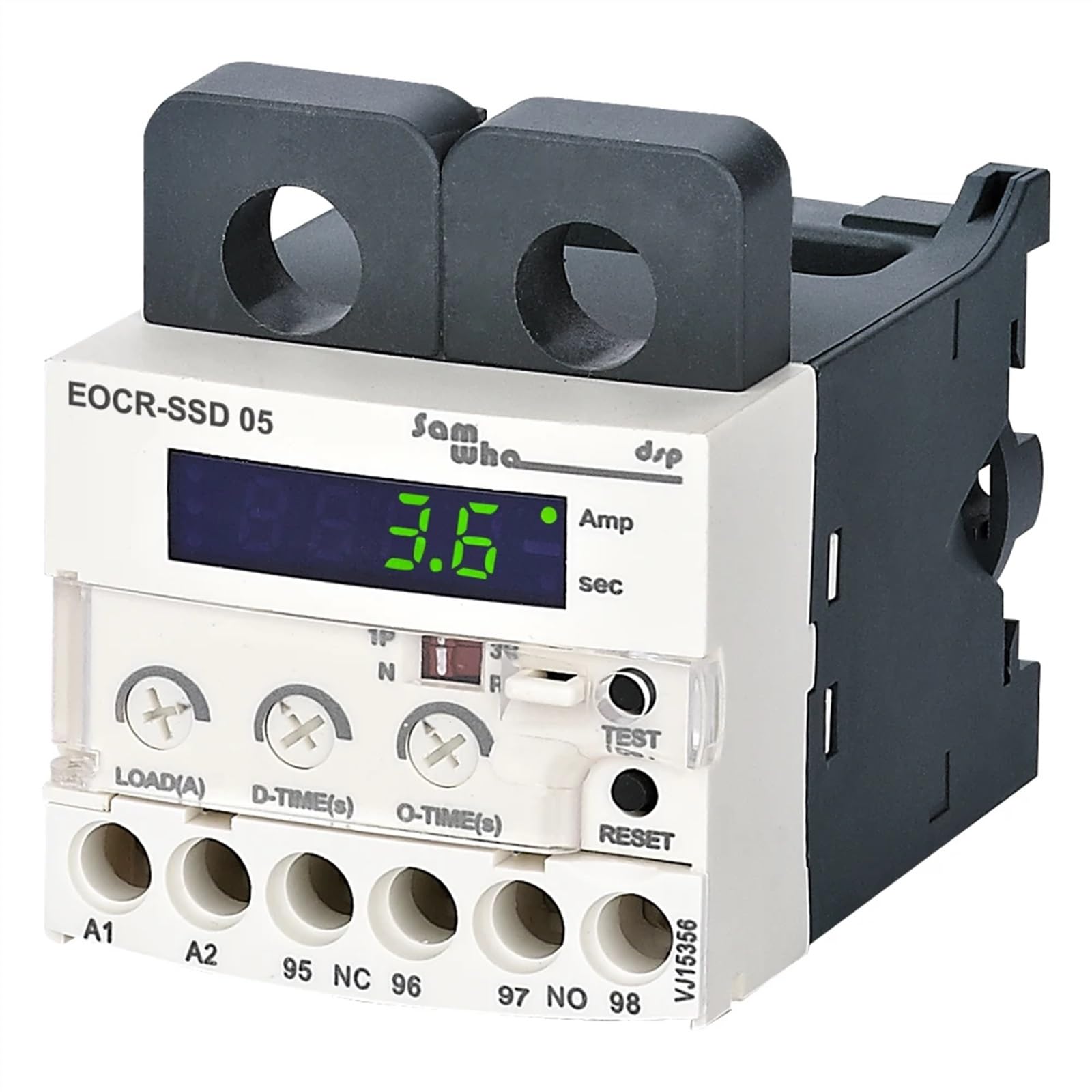 VDOQTLJT EOCR-SSD Digital Electronic Overload Relay Motor Protector Thermal(Un 380VAC,0.5-6A)