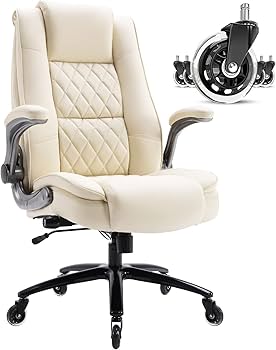 Amazon.com : EZAKI High Back Office Chair-Flip-up Arms Executive